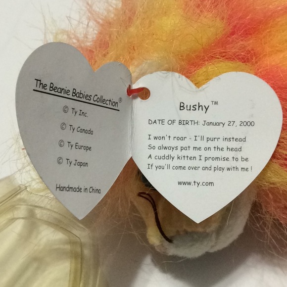 Bushy the Lion 2000 Beanie Babies Collection P. E. - Picture 6 of 6